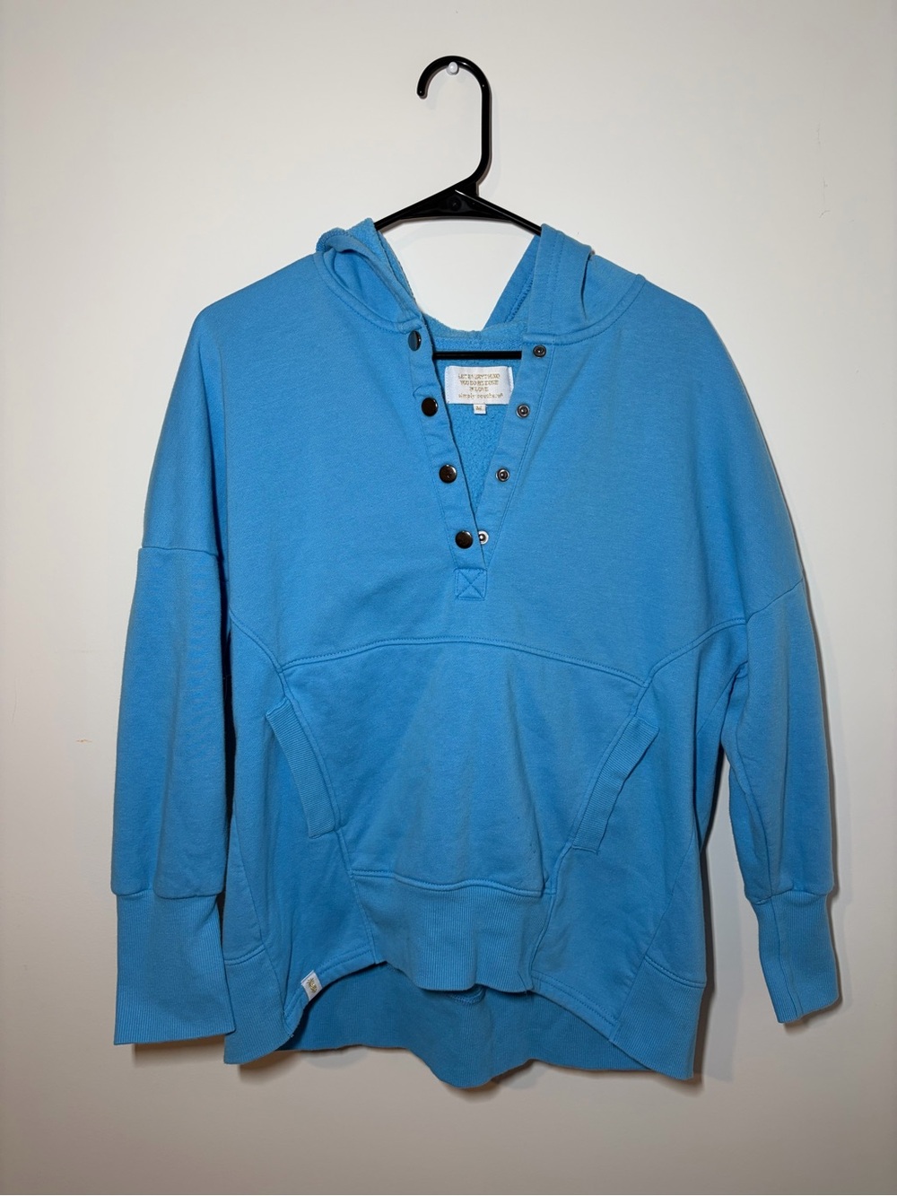 Simply Southern Women’s Blue Hooded Crewneck Sweater